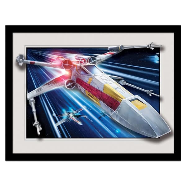 Star Wars Breakout X-Wing Framed Poster Blue/Grey/Black 30cm x 40cm