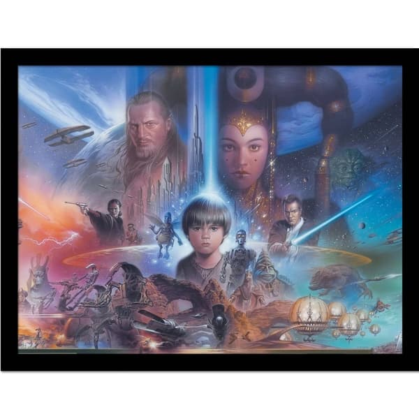 Star Wars Episode I Art Framed Poster Multicoloured 40cm x 30cm