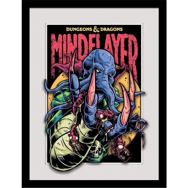 Dungeons & Dragons Breakout Mind Flayer Framed Poster Multicoloured 40cm x 30cm