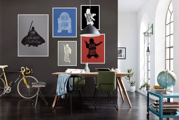 Affisch - Star Wars - 612168 - Röd och Svart - 30 x 40 cm - Väggdekoration