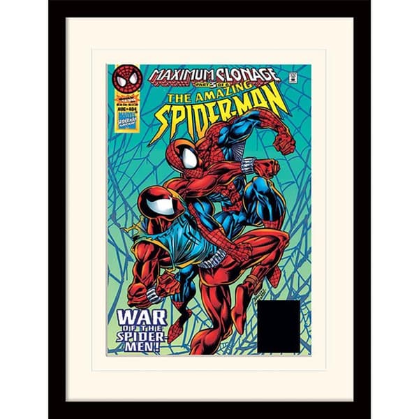 Spider-Man Maximum Clonage Mounted Print Multicoloured 40cm x 30cm