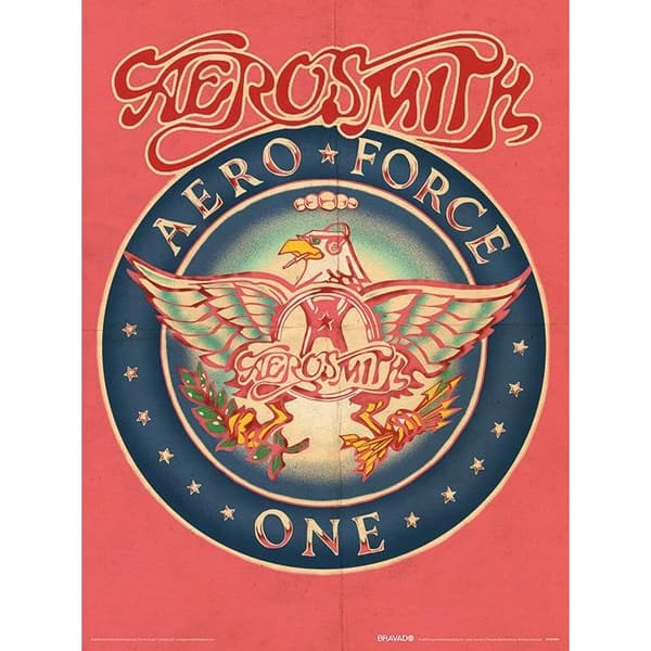 Aerosmith Aero Force One Print Pink/Blue 40cm x 30cm