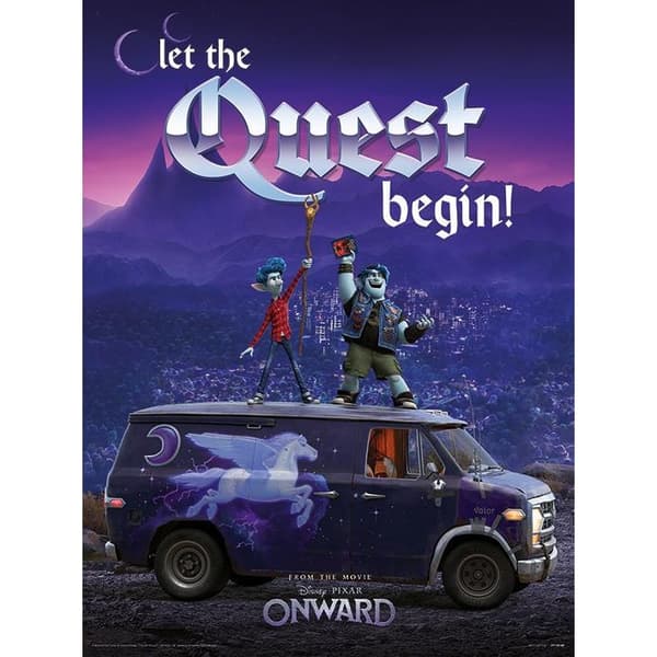 Onward Guinevere Quest Print Blue/Purple 40cm x 30cm
