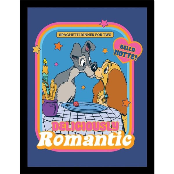 Disney Storybook Time Deliciously Romantic Framed Poster Multicoloured 40cm x 30cm