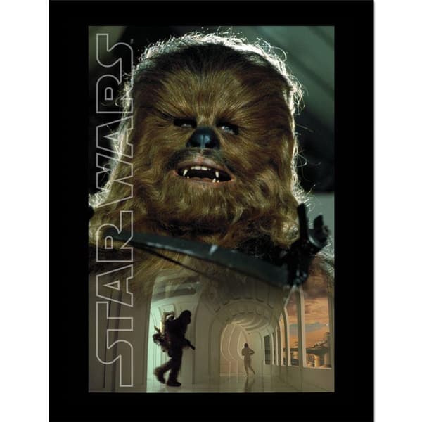 Star Wars Chewy Key Art Framed Poster Multicoloured 40cm x 30cm
