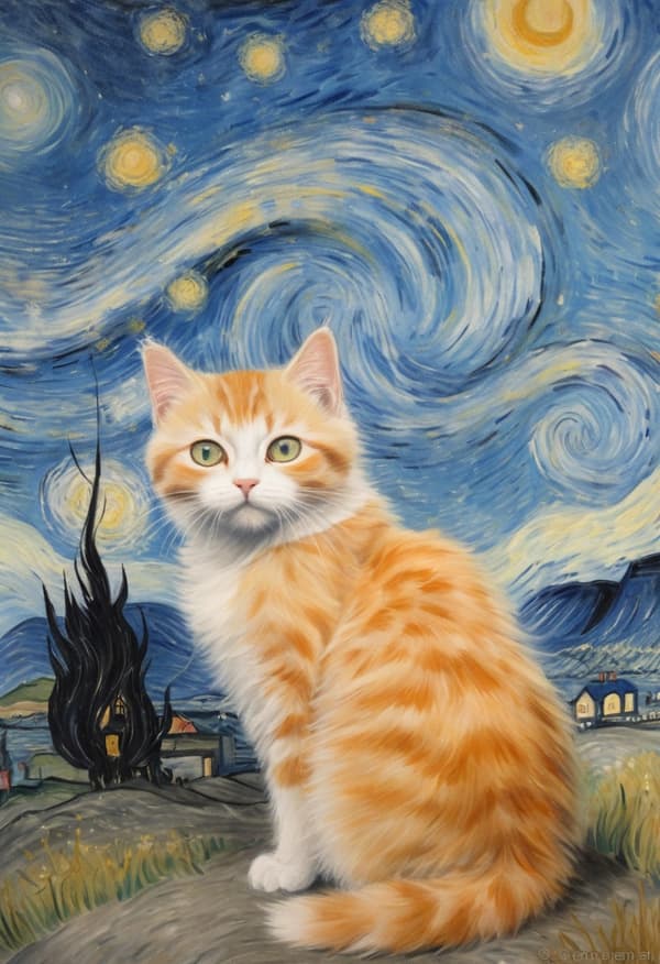 Barnrum Katt Affisch 30×40 CM