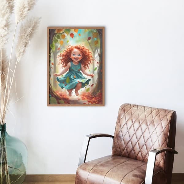 Flicka Affisch 30×40 CM