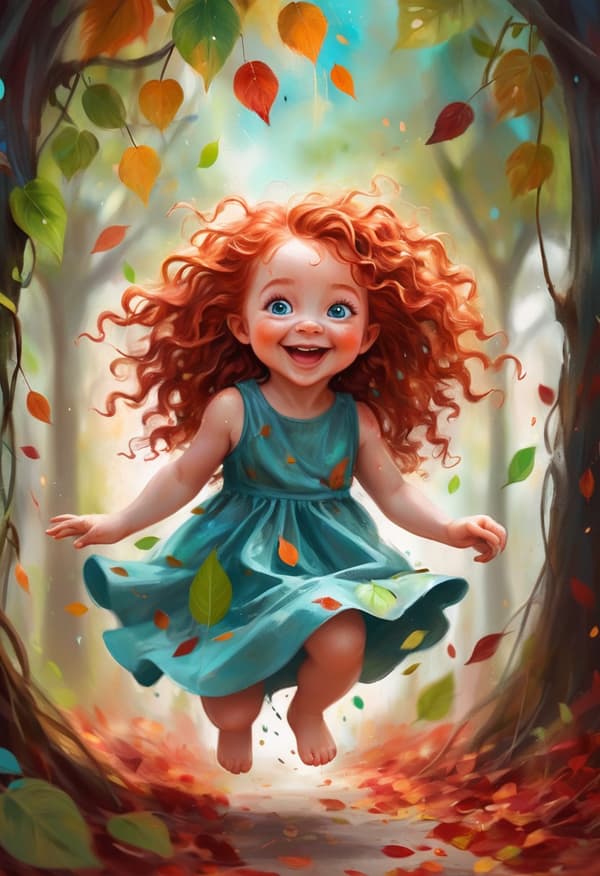 Flicka Affisch 30×40 CM