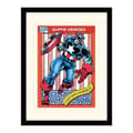 Miniatyrbild 1 av 2: Captain America Trading Card Mounted Print