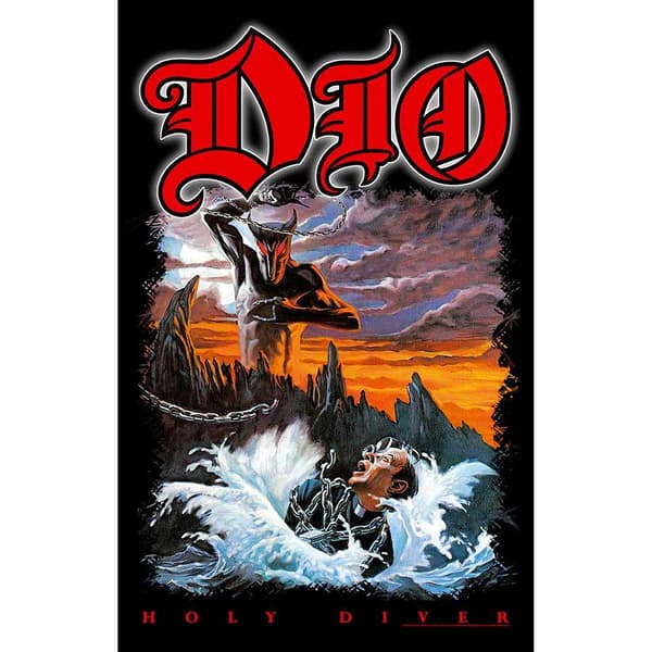 Dio Holy Diver Textile Poster Multicoloured 42in x 27in