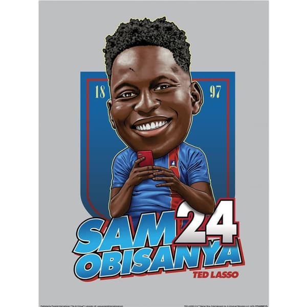 Ted Lasso Bobble Head Sam Print Blue 40cm x 30cm