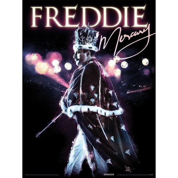 Freddie Mercury Royal Portrait Print Multicoloured 40cm x 30cm