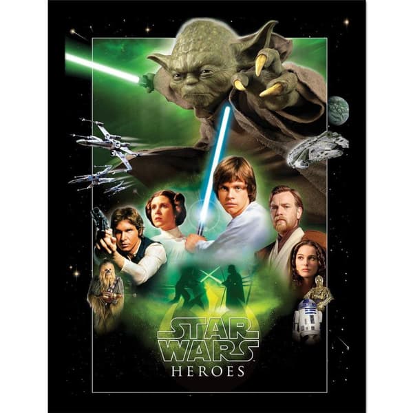 Star Wars Heroes Framed Poster Multicoloured 40cm x 30cm