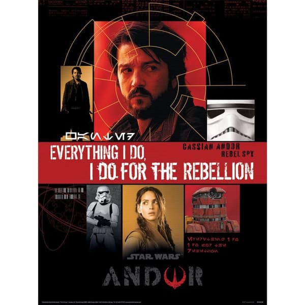 Star Wars: Andor For The Rebellion Print Multicoloured 40cm x 30cm