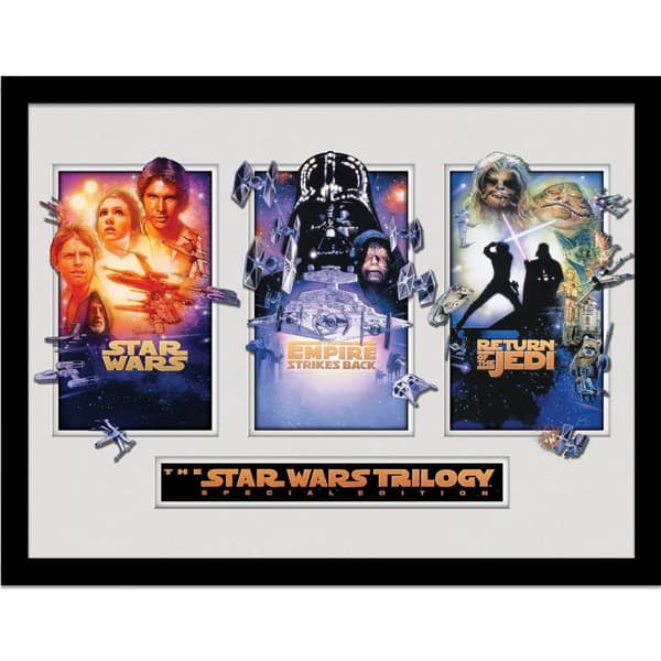 Star Wars Trilogy Breakout Framed Poster Multicoloured 30cm x 40cm