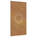 Pikkukuva 3 / 9: vidaXL Puutarhaseinäkoriste 105x55 cm corten teräs aurinkokuvio -  Julisteet, painokuvat & koristetaulut