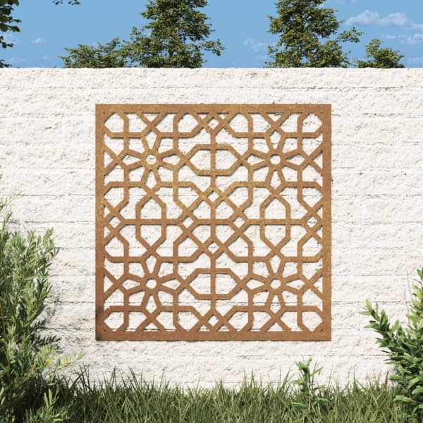 vidaXL udendørs vægdekoration 55x55 cm maurisk design cortenstål -  Plakater, prints & vægkunst