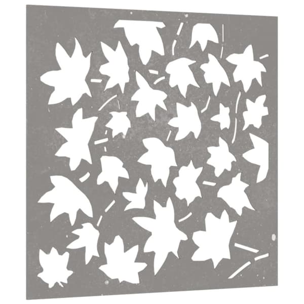 vidaXL udendørs vægdekoration 55x55 cm ahornbladdesign cortenstål -  Plakater, prints & vægkunst