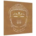 Pikkukuva 3 / 9: vidaXL Puutarhaseinäkoriste 55x55 cm corten teräs Buddhan pääkuvio -  Julisteet, painokuvat & koristetaulut