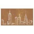 Miniatyrbillede 5 af 9: vidaXL udendørs vægdekoration 105x55 cm skyline-design cortenstål -  Plakater, prints & vægkunst