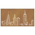 Miniatyrbillede 6 af 9: vidaXL udendørs vægdekoration 105x55 cm skyline-design cortenstål -  Plakater, prints & vægkunst