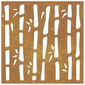 Miniatyrbild 5 av 9: vidaXL Väggdekoration 55x55 cm rosttrögt stål bambudesign -  Affischer, tryck & konstverk