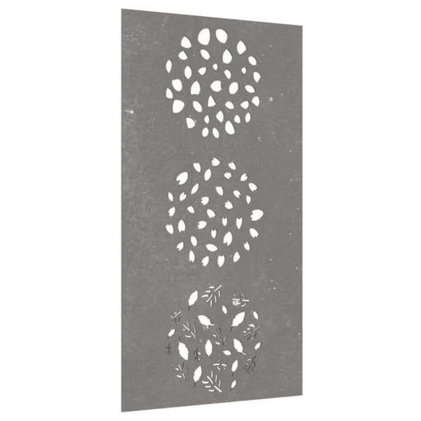 vidaXL udendørs vægdekoration 105x55 cm bladdesign cortenstål - Plakater, prints & vægkunst