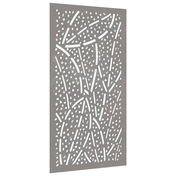 vidaXL Puutarhaseinäkoriste 105x55 cm corten teräs lehtikuvio -  Julisteet, painokuvat & koristetaulut
