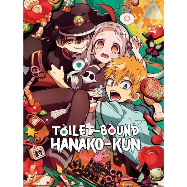 Toilet-Bound Hanako-kun Characters Print Multicoloured 40cm x 30cm