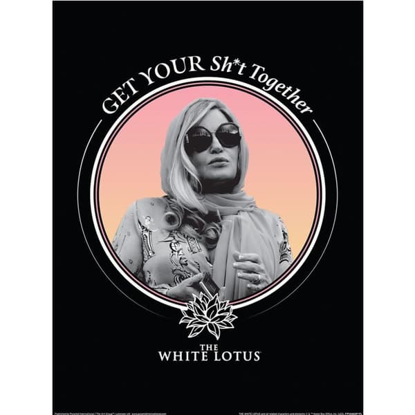 The White Lotus Get Your Sh*t Together Print Multicoloured 40cm x 30cm