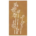 Pikkukuva 5 / 9: Julisteet, painokuvat & koristetaulut - Living Puutarhaseinäkoriste 105x55 cm corten teräs bambukuvio
