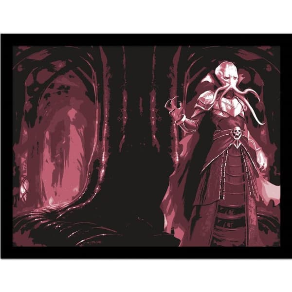 Dungeons & Dragons Mind Flayer Framed Poster Black/Red 40cm x 30cm