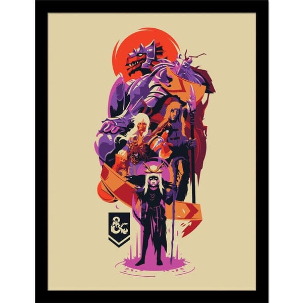 Dungeons & Dragons Adventuring Party 2 Framed Poster