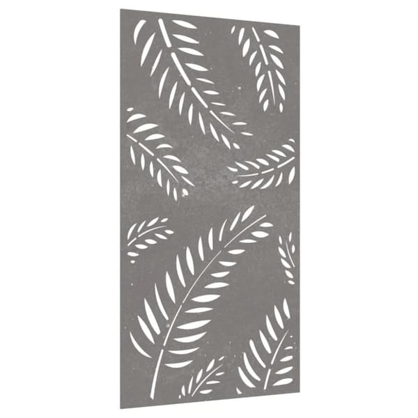 Affischer, tryck & konstverk - Living Väggdekoration 105x55 cm rosttrögt stål bladdesign