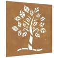 Pikkukuva 3 / 9: Puutarhaseinäkoriste 55x55 cm corten teräs puukuvio - Puutarhaseinäkoriste - Puutarhaseinäkoristeet - Home & Living