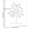 Pikkukuva 9 / 9: Puutarhaseinäkoriste 55x55 cm corten teräs puukuvio - Puutarhaseinäkoriste - Puutarhaseinäkoristeet - Home & Living
