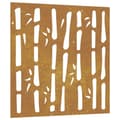 Pikkukuva 3 / 9: Puutarhaseinäkoriste 55x55 cm corten teräs bambukuvio - Puutarhaseinäkoriste - Puutarhaseinäkoristeet - Home & Living