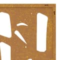 Pikkukuva 8 / 9: Puutarhaseinäkoriste 55x55 cm corten teräs bambukuvio - Puutarhaseinäkoriste - Puutarhaseinäkoristeet - Home & Living