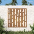 Pikkukuva 2 / 9: Puutarhaseinäkoriste 55x55 cm corten teräs bambukuvio - Puutarhaseinäkoriste - Puutarhaseinäkoristeet - Home & Living
