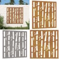 Pikkukuva 1 / 9: Puutarhaseinäkoriste 55x55 cm corten teräs bambukuvio - Puutarhaseinäkoriste - Puutarhaseinäkoristeet - Home & Living