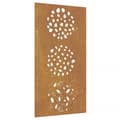 Pikkukuva 3 / 9: Puutarhaseinäkoriste 105x55 cm corten teräs lehtikuvio - Puutarhaseinäkoriste - Puutarhaseinäkoristeet - Home & Living