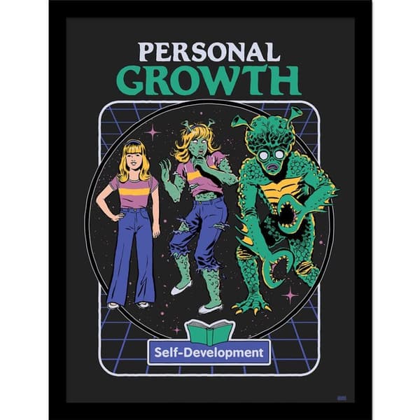 Steven Rhodes Personal Growth Framed Poster Multicoloured 40cm x 30cm