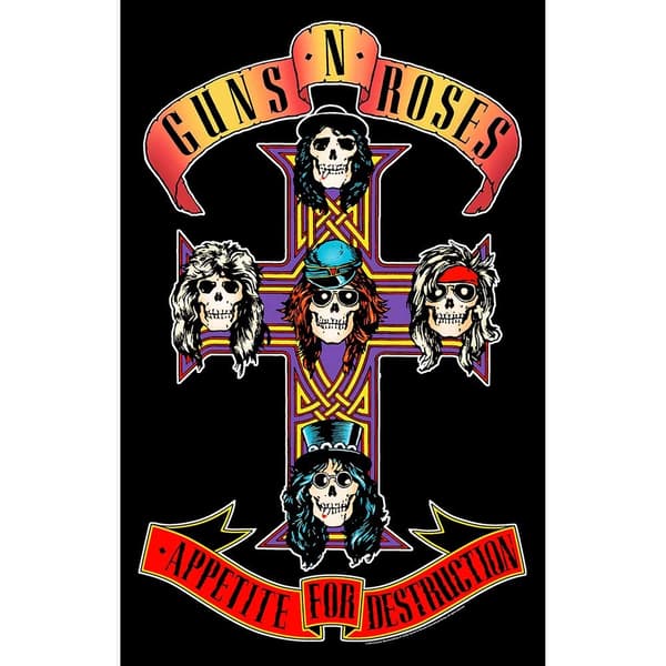 Guns N' Roses Textile Poster: Appetite For Destruction