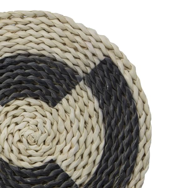 Art for the Home - Vægdekoration i rattan - vægdekoration i rattan - sæt af 5: 2x 25cm / 2x 18,5cm / 1x 13cm