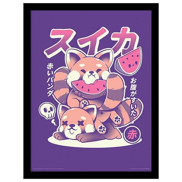 Ilustrata Watermelon Print Purple 40cm x 30cm