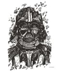 Miniatyrbild 1 av 2: Affisch - Star Wars - 612190 - Svart och vit - 40 x 50 cm - Väggdekoration