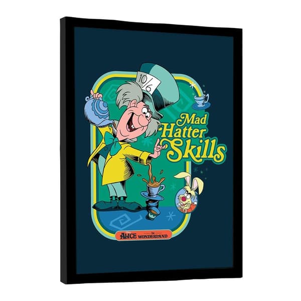 Disney Storybook Time Mad Hatter Skills Framed Poster