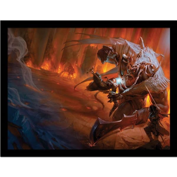 Dungeons & Dragons Players Handbook Framed Poster Orange/Black 40cm x 30cm