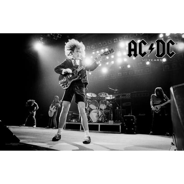 AC/DC TEXTILE POSTER - 50 YEARS