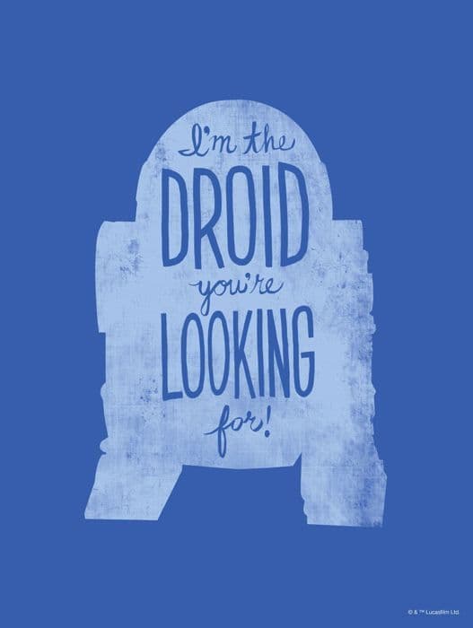 Affisch - Star Wars - 612171 - 30 x 40 cm - Väggdekoration - Blå